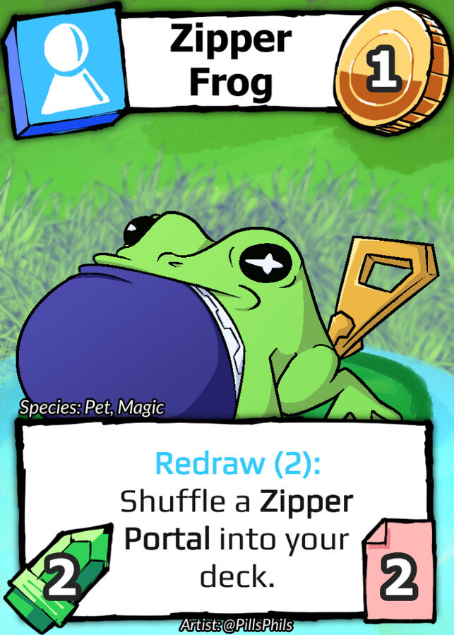 Zipper Frog