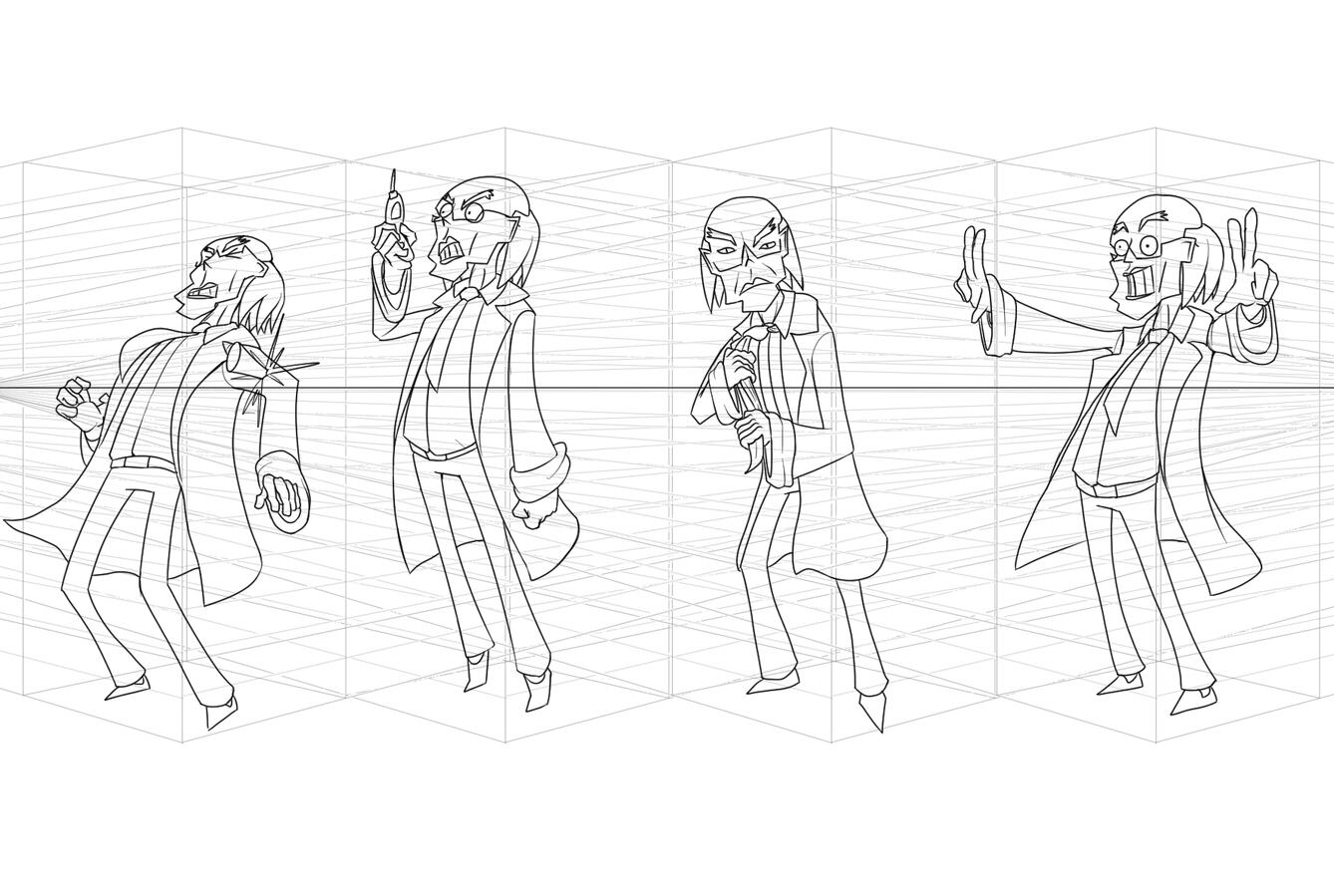 Character Design Action Poses