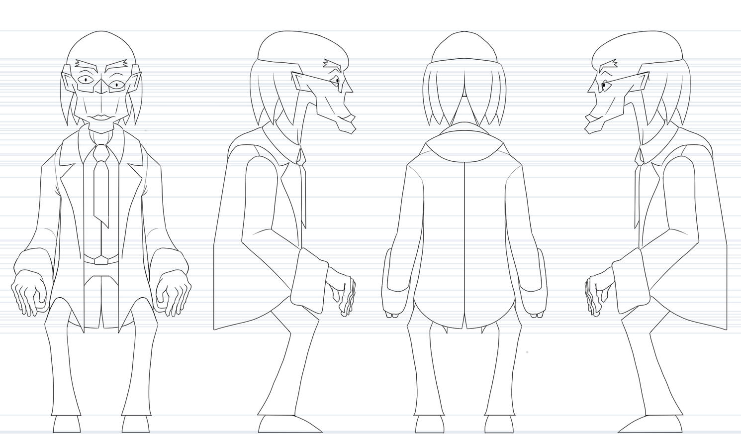 Character Design Orthographic View